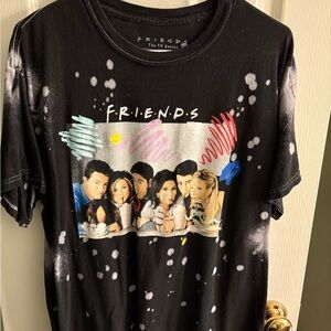 FRIENDS Black and Multicolor Kids T-Shirt